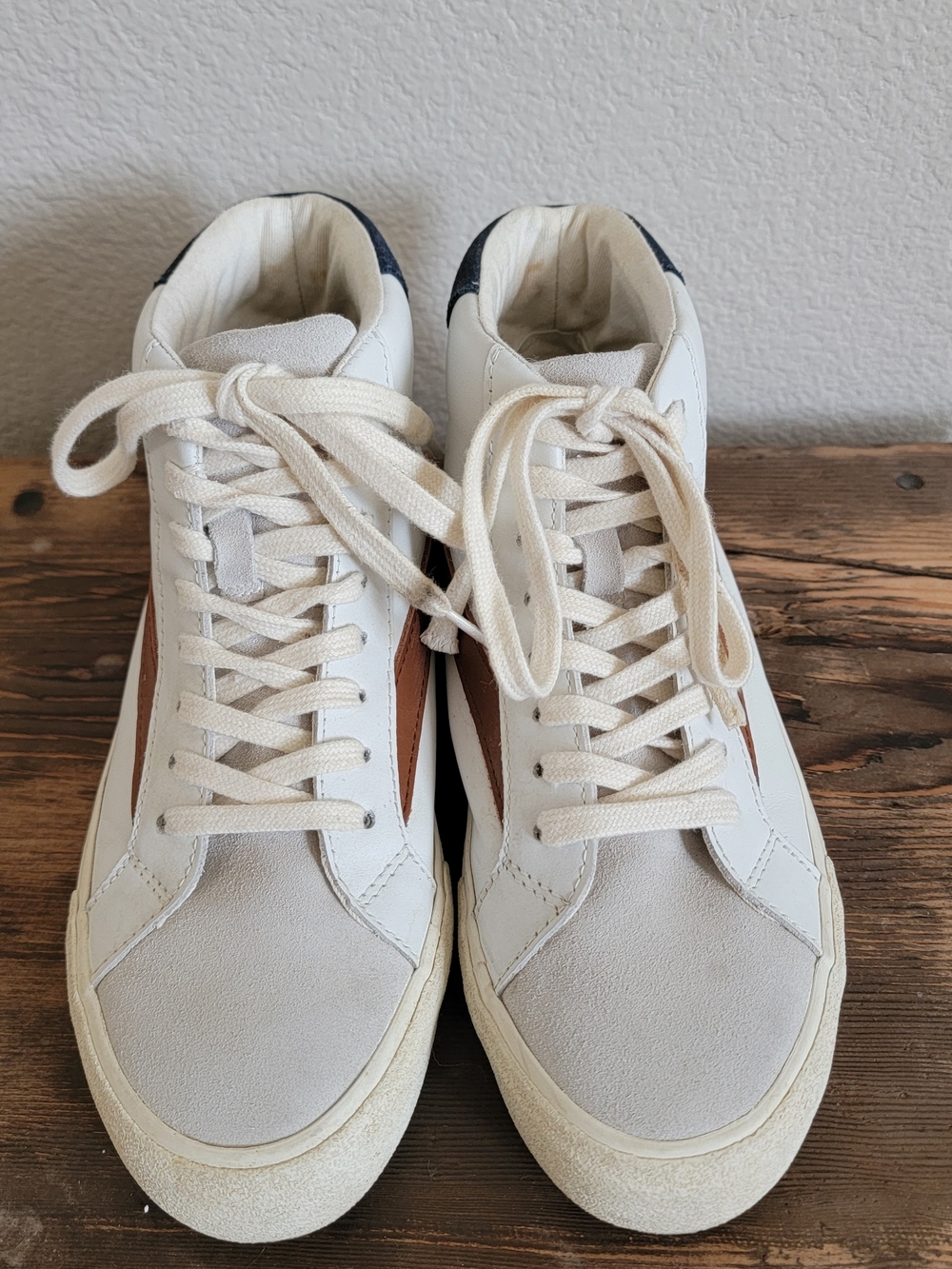 Madewell Cream & Brown Women's Low-Top Sneakers